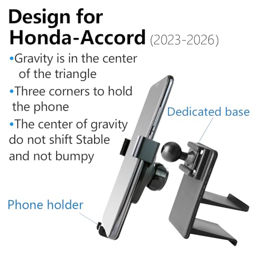 LUNQIN Car Phone Holder for Honda Accord 2023-2026,CRV CR-V 2023-2026 Auto Accessories Navigation Bracket Interior Screen Decoration Dash Board Mobile Cell Phone Mount case by LUNQIN - Used condition - Image 6