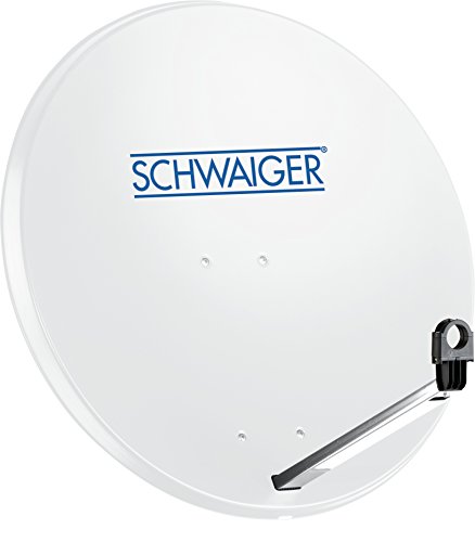 159- Satellitenschüssel, Sat Antenne mit LNB Tragarm und Masthalterung, Sat-Schüssel aus Stahl, 75 x 85 cm