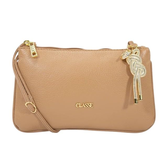 Bolsa Feminina Tiracolo Pequena Classe Couro