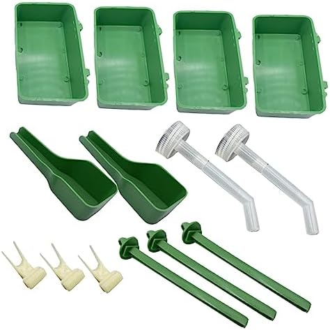 YARNOW 1 Set Bird Utensils Pigeon Supplies Pet Bird Accessories Pet Automatic Water Dispenser Cage Hanging Bowl Bird Feeding Supplies Set Birds Feeding Utensils Sturdy Bird Raising Tools