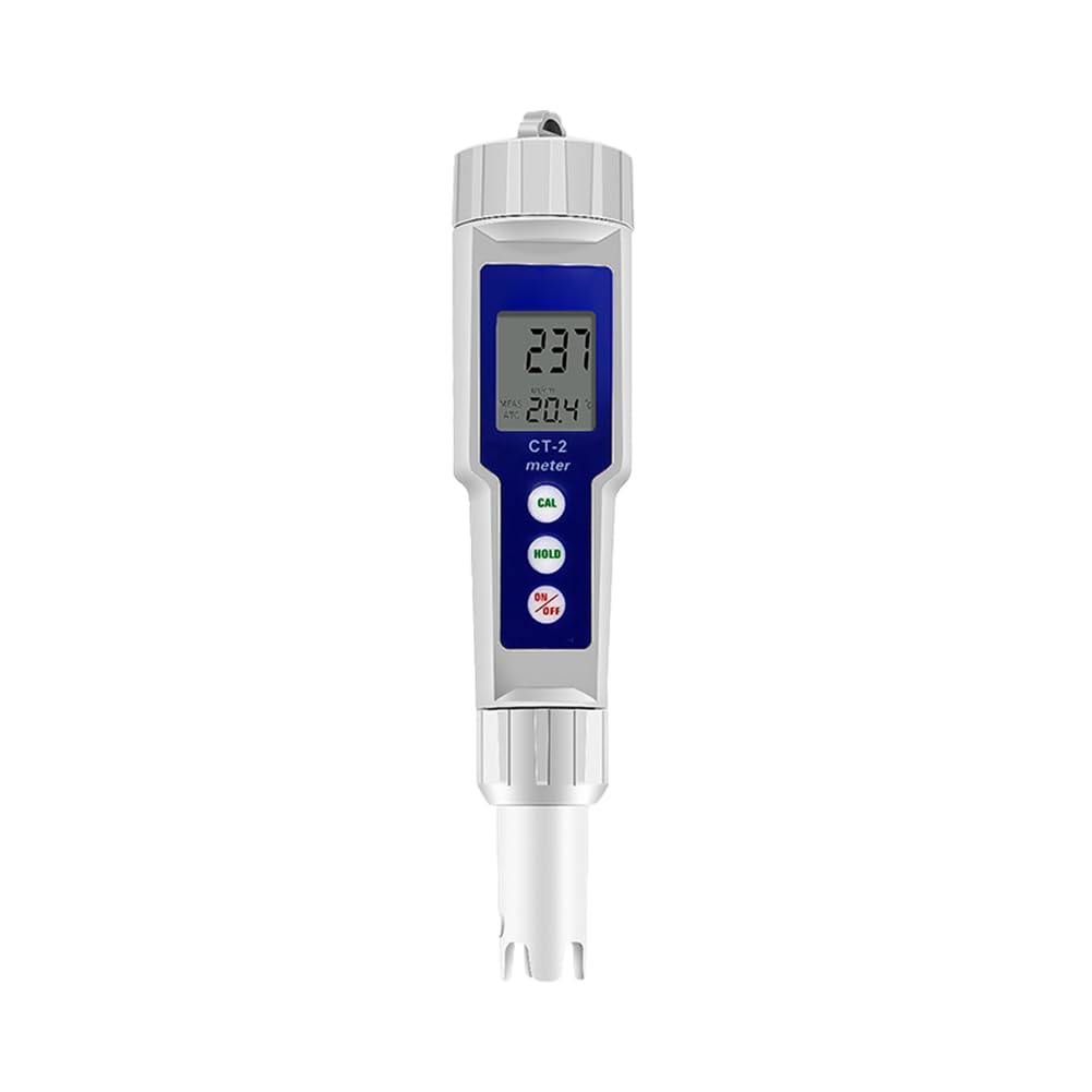 Medidor de conductividad portátil CT-2, probador EC con Pantalla de Temperatura
