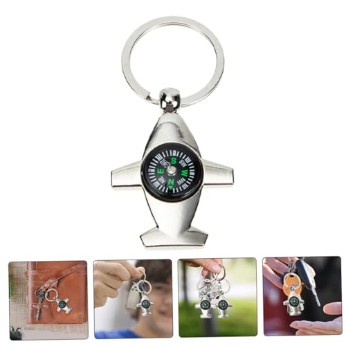 Brújula portátil Hemoton 4 piezas para camping y senderismo miniatura 5