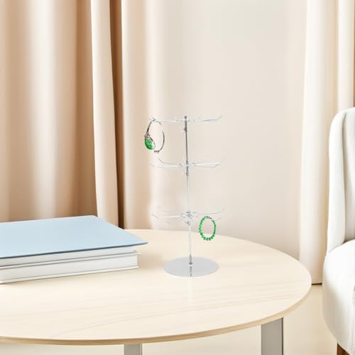 Support bijoux rotatif luxe en acier galvanisé de 55cm