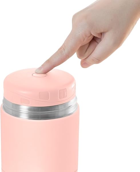 Miniland Termo Bebé para Comida 600 ml, Diseñado por Verónica Díaz, Acero Inoxidable, Mantiene Temperatura más de 24h Frío y Calor, Sistema Antigoteo | CRVSH by JustCoco - 2