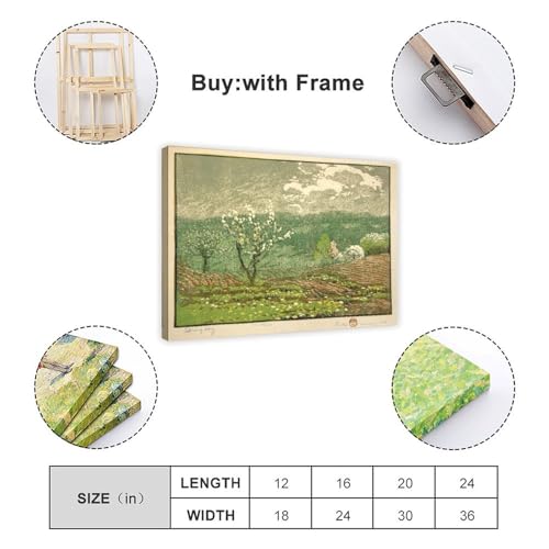 Impression sur toile Spring Day Gustave Baumann salon bureau - 2