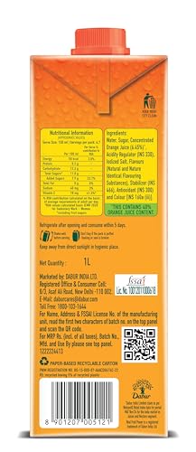 Image of Real Orange Fruit Power, 1L (Pack of 2)