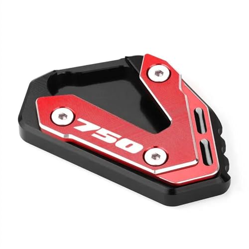 TBIRONRF Motorrad Ständer Fuß Seite Stehen Verlängerung Pad Für Suzuki GSX-R600 GSX-R750 GSX-R1000(750 Red 214)