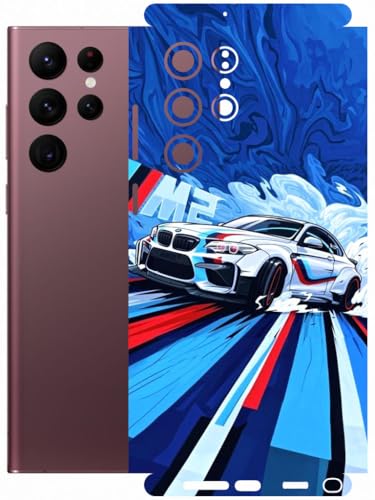 Image of AtOdds - Full Body Back Screen Guard Protector Film - Lamination Wrap Skin Sticker Compatible with Samsung Galaxy S22 Ultra | Scratchproof Matte Finish (BWM)
