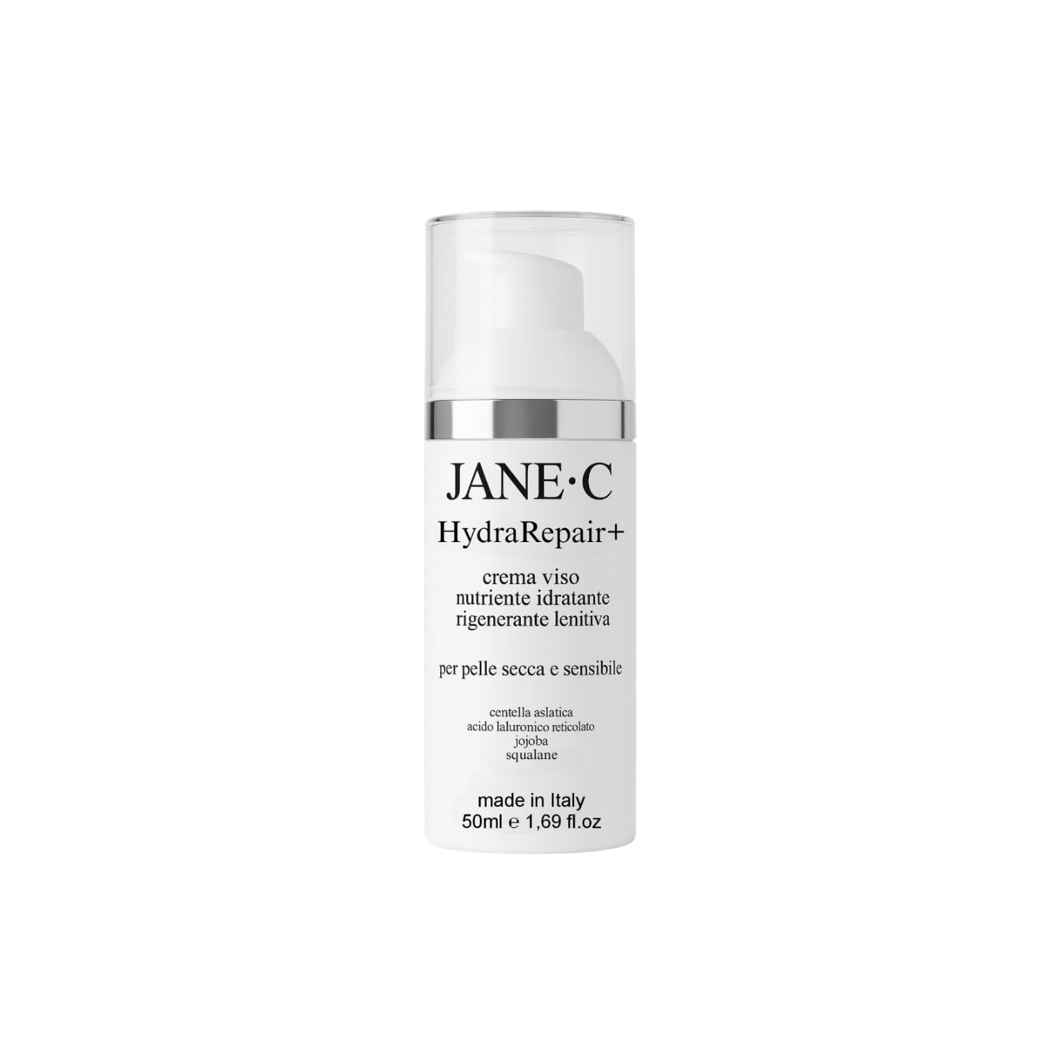 Crème Visage Jour & Nuit HydraRepair+| Inspirée de la Skincare Coréenne| Avec Centella Asiatica & Peptides| Hydratante, Réparatrice et Apaisante |Peaux Sèches, Mixtes ou Sensibles| Made in Italy, 50ml
