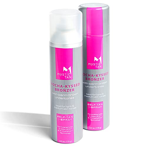 Mystic Tan Mocha-Kyssed Sunless Self Tanner Spray, 6 oz