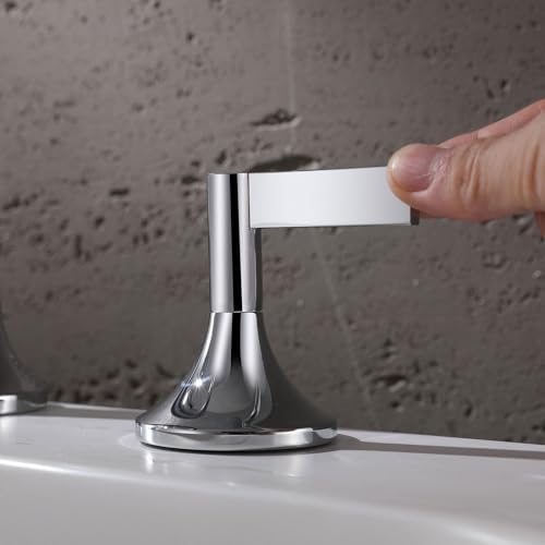Robinet de lavabo pour vasque à poser mitigeur 3 trous pièce d'eau moderne