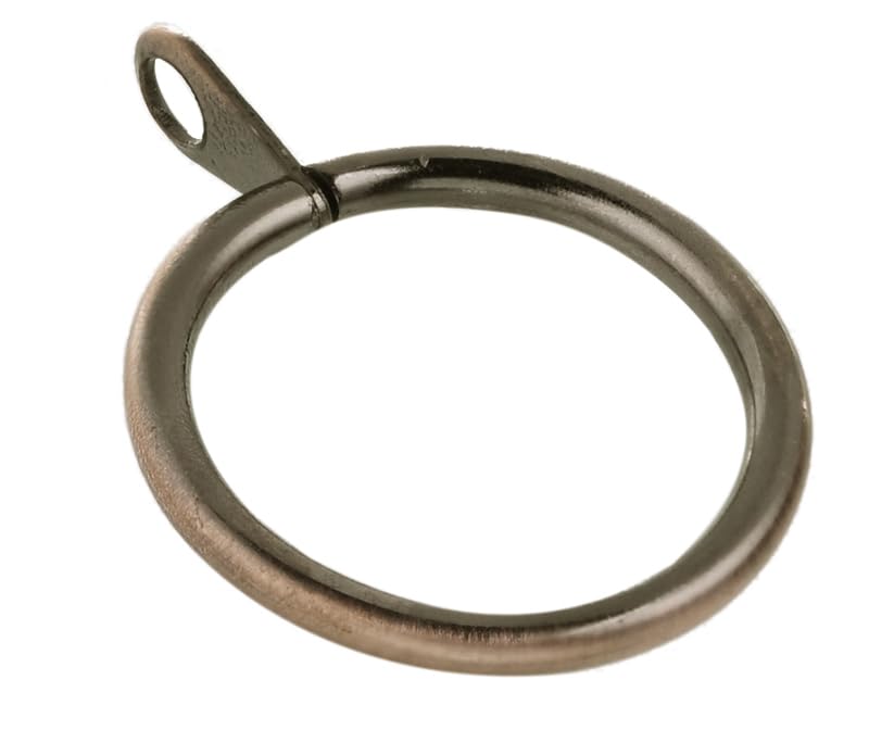 Lister Cartwright 28mm Curtain Rings Antique Brass Steel Metal (10x Curtain Rings)
