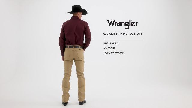 Wrangler Mens Wrancher Dress Jeans, Medium Gray, 36W x 34L US at