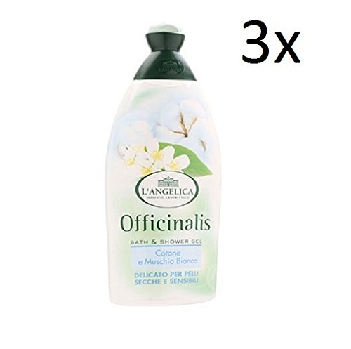 3 x l 'angelica Gel algodón y almizcle blanco baño de espuma Foam Espuma de baño 500 ml