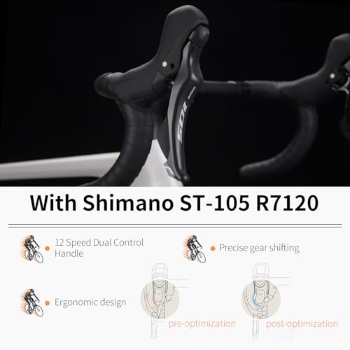 SAVADECK Carbon Fiber Road Bike Shimano R7120