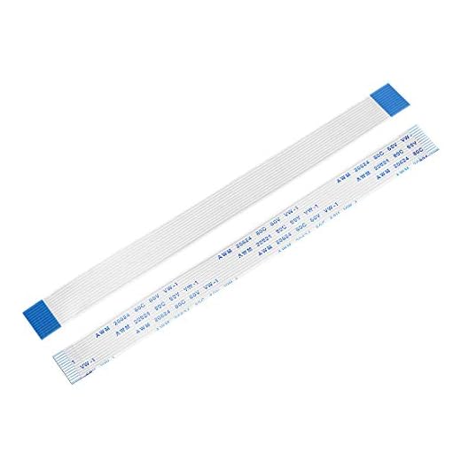 Generic Flexible Flat Cable,150mm 1mm Pitch 12 Pins FPC FFC Flexible Ribbon Cable for LCD TV Car Audio DVD Player 10Pcs (A Type)