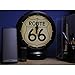 Old Modern Handicrafts Black Gasoline 66 Gas Pump Clock - Route 66 Clock: Handcrafted Vintage Decor, for Car Enthusiasts - 5.5