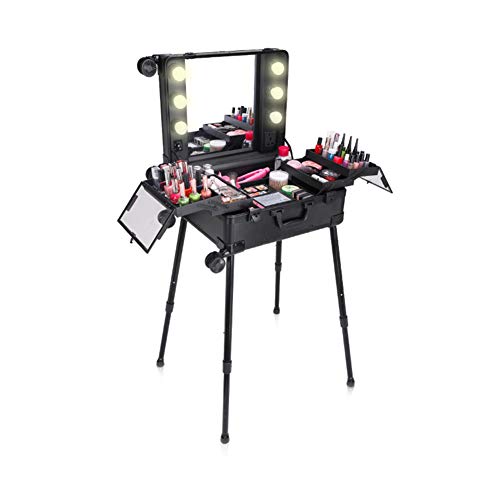 Preisvergleich Produktbild BIXINYAAN LED Trolley Kosmetikkoffer Frauen große kapazität Trolley Kosmetische Fall,Europeanregulations
