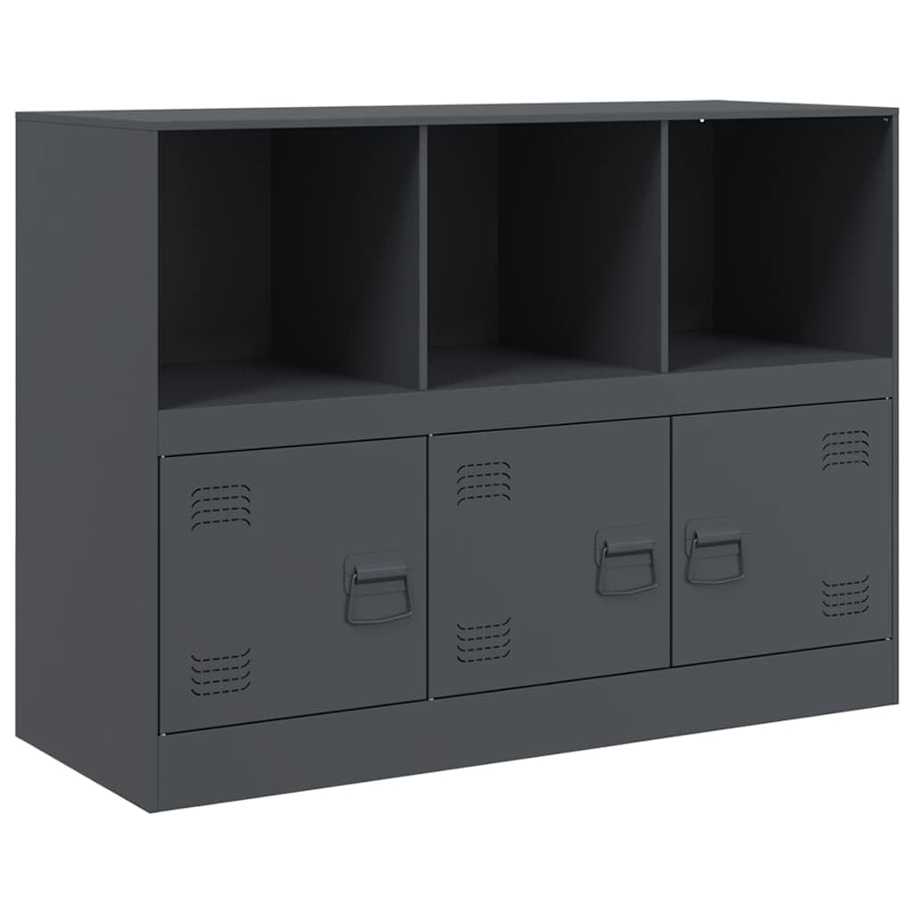 vidaXL Credenza Antracite 99x39x73 cm in Acciaio