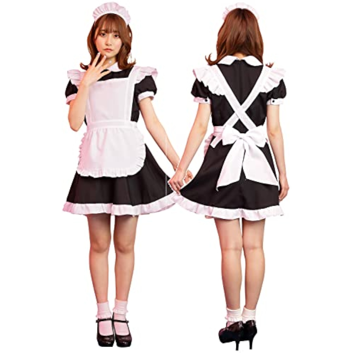 クリアストーン(Clearstone) トキメキグラフィティ コスプレ ハロウィン シュガーメイド レディース M ブラック 詳細画像4