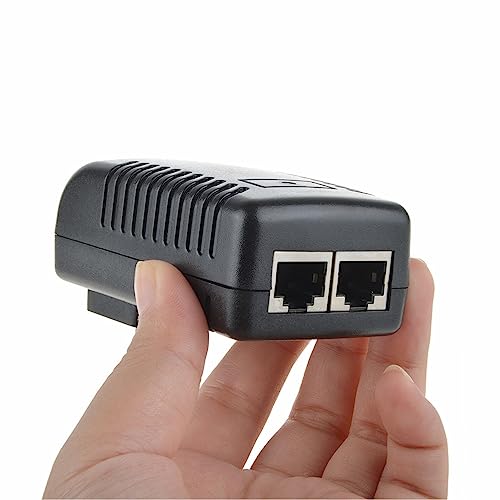 Adaptador inyector PoE de pared 48 V 0,5 A para Ethernet, compatible con teléfonos IP y cámaras IP miniatura 5