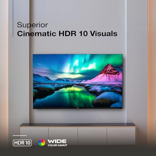 Image of SANSUI 109 cm (43) Full HD QLED Smart Google TV with HDR10, Dolby Audio, Bezel-Less Design, Built-in Chromecast & FloLED Panel JSW43FHG5Q (Black)