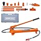 VEVOR Hydraulikzylinder Bausatz, tragbarer hydraulischer Wagenheber 10 t, mit 1,4 m Ölschlauch, Autokarosserierahmen-Reparaturset mit Aufbewahrungskoffer für Autoreparatur, Lkw, Bauernhof, Orange