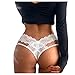 Erotisch String Unterhose Fit Lingerie Sexy Slips Tanga Panties Sexy Damenwäsche Everyday Essential Pantys Schlüpfer Aushöhlen Damen Spitze Dessous Tanga Höschen Sexy Spitze Hipster Slip