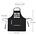 Homsolver Cute Black Chef BBQ Aprons -Great for Birthday, Christmas, New Year Eve，Thanksgiving Gifts for Your MOM (30.5
