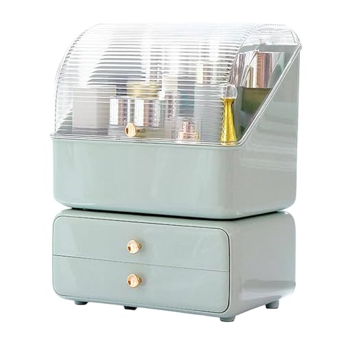 JOYBOS - Caja para organización y almacenaje de cosméticos 2en1 color verde