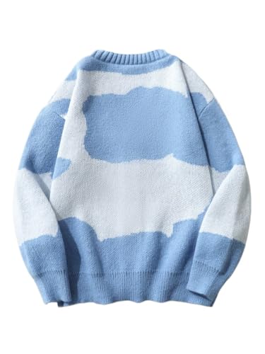 men's pullover sweaters Colorblock Drop Shoulder Cardigan For Dailywear Back2