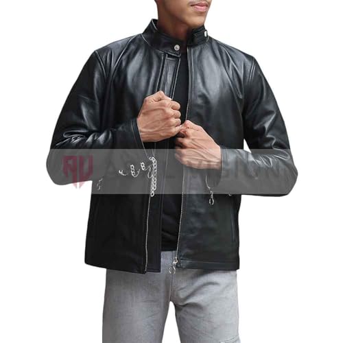 Men Stranger Eddie Things Munson Season 4 Genuine Leather Black Jacket3
