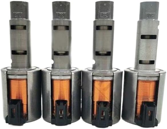 4pcs CVT Transmission Solenoid JF015E RE0F11A Compatible With Tiida Note Sentra Versa Spark Car Drivetrain Automatic Parts
