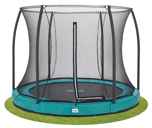 Salta Comfort Edition Ground - Bodentrampolin mit Sicherheitsnetz - ø251cm - Rund - Grün