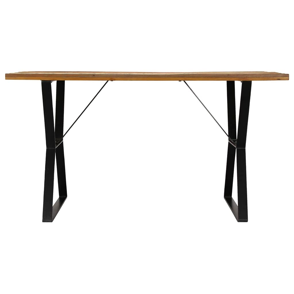 Tavolo da Pranzo,Tavolini per soggiorno Penisola cucina Tavolo da pranzo moderno Adatto per cucina, caffetteria, soggiorno, studio 140x80x76 cm in Legno Massello di Recupero