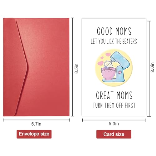 Funny Mother’s Day Card for Her, Hilarious Birthday Card for Mom, Sarcastic Mothers Day Card for Mom, Great Moms Card, Bake Off Card, Cooking Mom Card