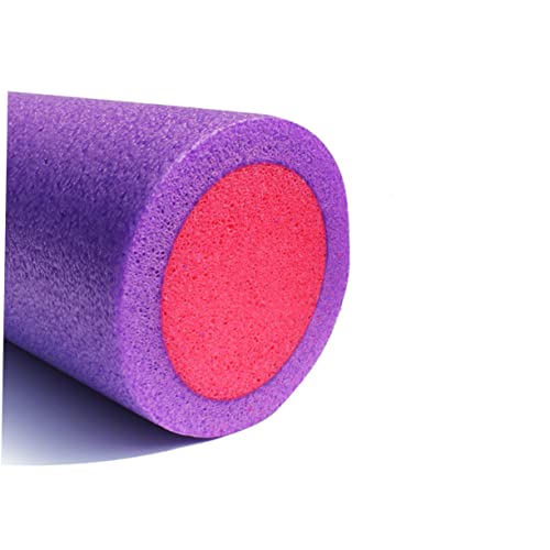 Rodillo de espuma sólido para yoga para recuperación muscular y equilibrio, columna de masaje de alta elasticidad para fitness y mujeres, color rosa miniatura 5