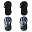 4pcs-2pcs Black+2pcs Starry Night