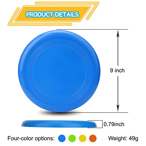 LNCOJOLM 8 Stück Flying Discs Flugscheibenspielzeuge für Kinder und Erwachsene, Wurfring Flying Ring Sportspielzeug für den Strand im Freien, Robustes Sportspielzeug Jungen Mädchen