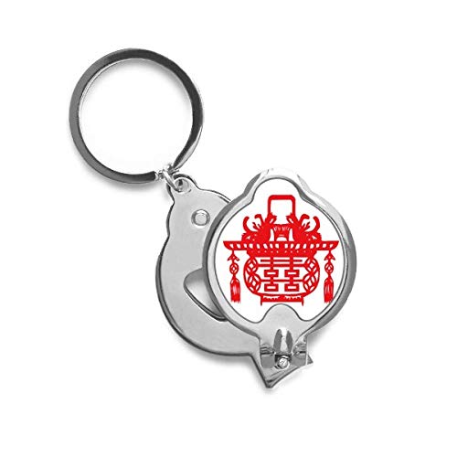 Cortador de uñas DIYthinker con diseño chino de linterna roja y loto