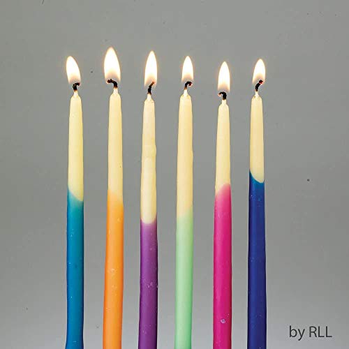 Rite Lite C-21-M Premium Dripless Multicolor Hanukkah Candles thumb #3