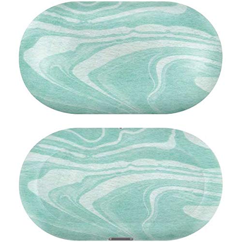 Skinit Decal Audio Skin Compatible with Samsung Galaxy Buds+ - Officially Licensed Originally Designed Mint Marbling Design