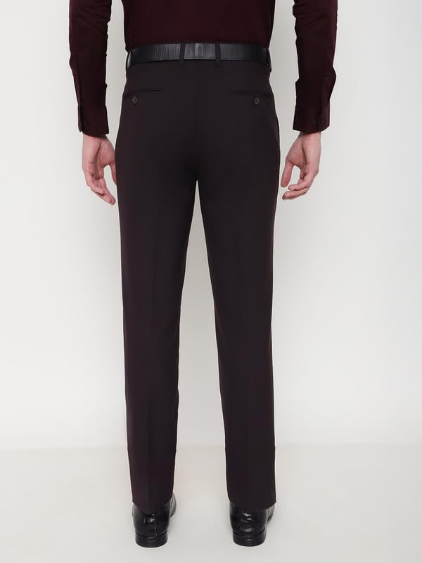 Image of SUBTRACT Slim-Fit Stretchable Lycra Formal Pants for Men with Flexible Waistband | Stylish Men's Wear Trousers for Office or Party |Dress Trouser Pant