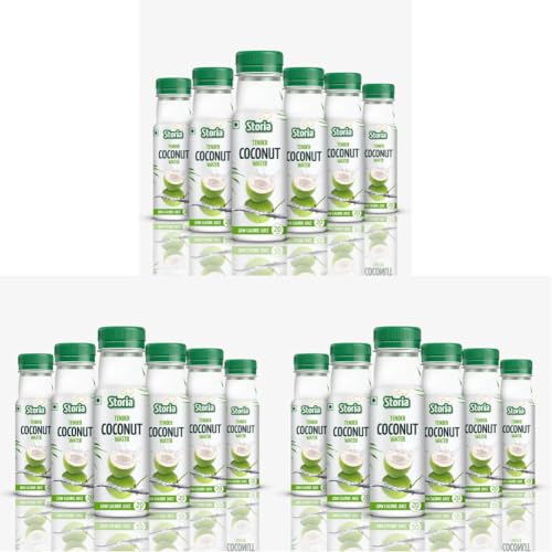 Image of Storia Tender Coconut Water- No Added Sugar - Pack of 18 X 200 ml PET Bottle | Everyday hydration pack