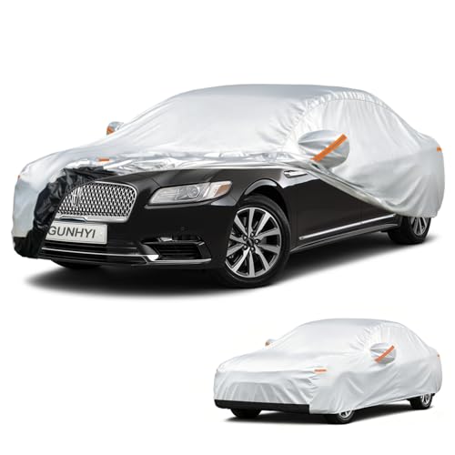 Image of GUNHYI Car Cover Custom Fit Lincoln Continental (1988-2026) Waterproof for Automobiles, Oxford Sun Rain Dust Snow Protection (Ships from US Warehouse, Delivery 3-8 Days)