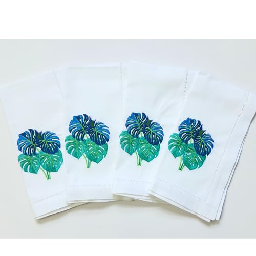 Servilletas de Tela Cuadradas Bordadas HCRAFT Pack x4 miniatura 6
