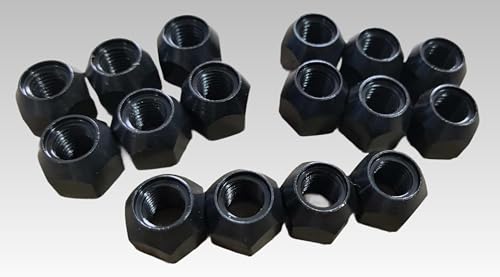 Image of 16pc M10*1.25 ATV UTV Wheel Lug Nuts 85-1021 Replacement for Polaris Honda Suzuki Kawasaki Yamaha Arctic cat Can-am Front or Rear Studs (Black)