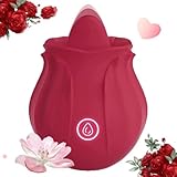 Roses Toy 2025 New Enhanced Clitioral Sucker Powerful Womens Viboators Rose Viboatorr Waterproof Flower Vibration The Rose Adult Toy for Women 10 Speeds Couple Games Adult tygvq (red22)