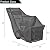 ZJYWSCH Snow Blower Cover 600D Heavy Duty Snow Thrower Cover Outdoor Waterproof Universal Size 47" L x 32" W x 40" H Two Stage Snow Blower Thrower Cover