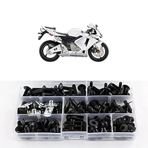 Xitomer Fairing Bolts Kits, Fit For Cbr600Rr 2003 2004 2005, Mounting Kits Washers/Nuts/Fastenings/Clips/Grommets (Matte Black) 12 41kurmoys8l. sl500 . ss300